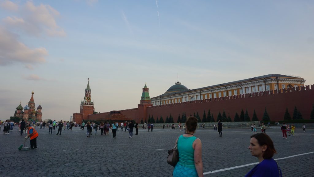 Plac czerwony w Rosji i Baszta Spasska